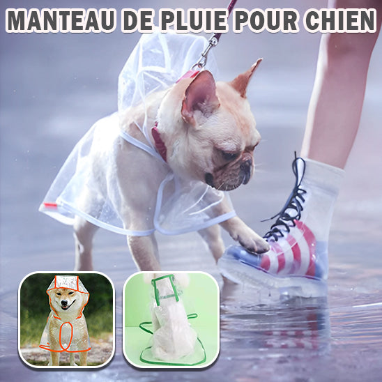 đ ProtĂ©gez votre chien du froid et de la pluie avec notre manteau pour chien impermĂ©able. Confort optimal et style garanti pour vos sorties pluvieuses