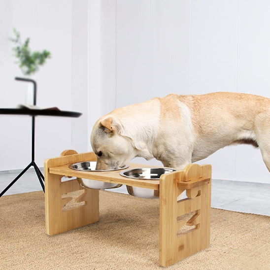 🐶Bols surélevés en bambou, la solution parfaite pour le confort de votre animal réglable représentent une innovation dans l'alimentation de nos fidèles compagnons.