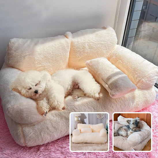 đCanapĂ© apaisant de luxe pour animaux. Votre animal mĂ©rite-t-il le meilleur confort pour ses moments de repos ?  L'alliance parfaite entre douceur et sĂ©curitĂ©