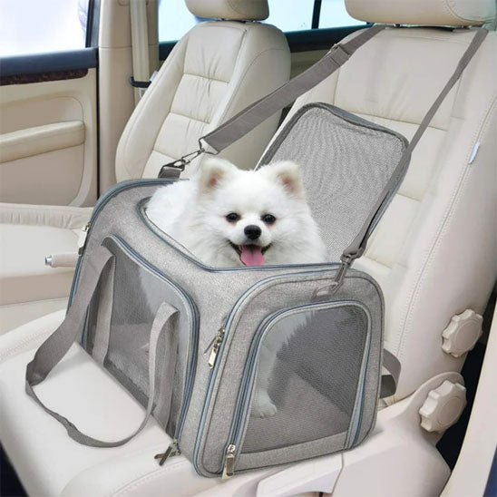 đ Voyagez en toute sĂ©rĂ©nitĂ© avec votre compagnon Ă  quatre pattes DĂ©couvrez notre Sac de transport pour chien innovant, conçu pour offrir confort et sĂ©curitĂ©