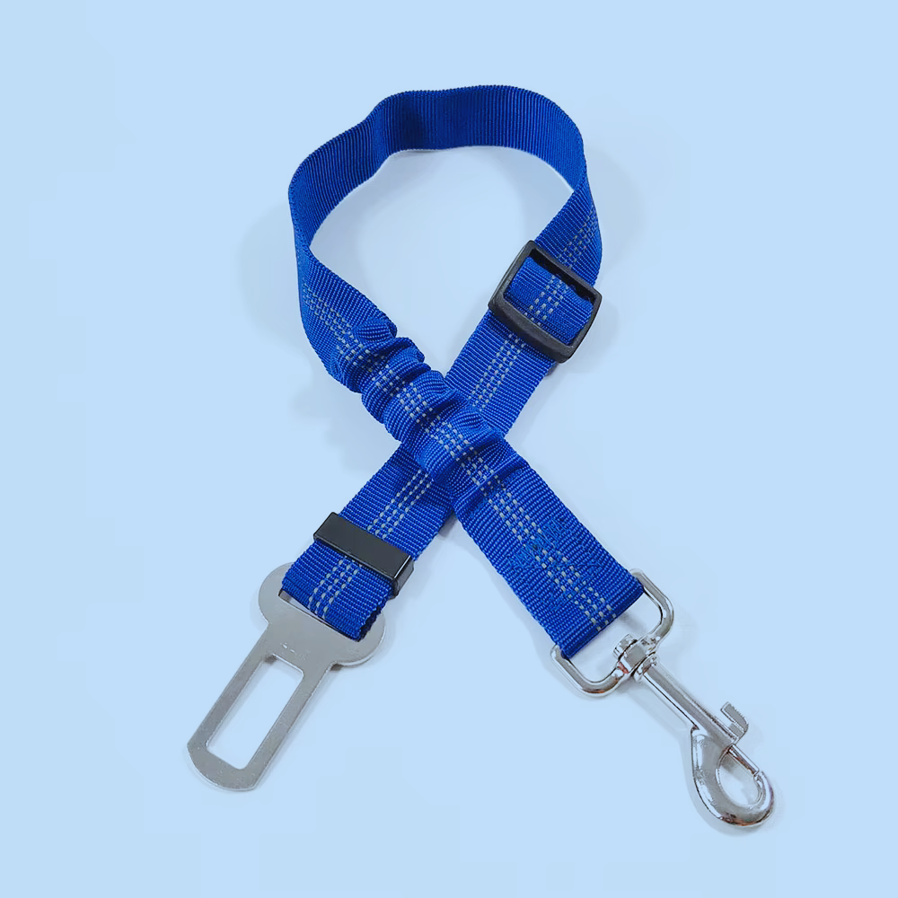 Ceinture de sécurité pour chien - bleu Adjustable Dog Car Seat Belt ™