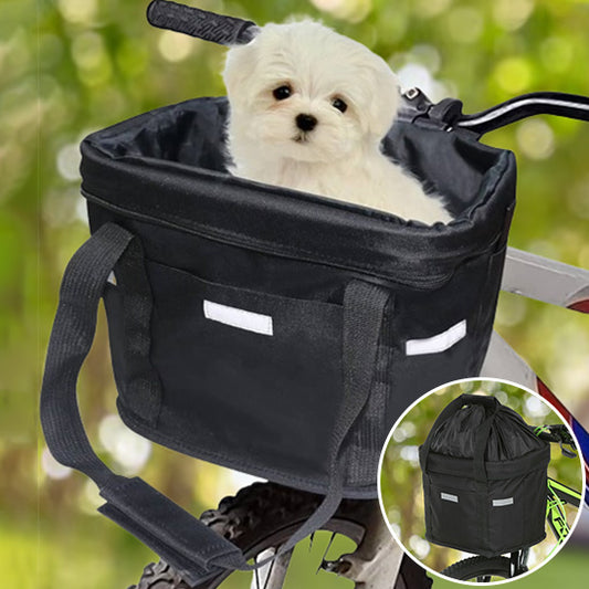 🐶 Découvrez notre Panier Vélo pour chien : emmenez votre compagnon partout ! Fixation rapide, sécurisée et imperméable. Liberté retrouvée à vélo !