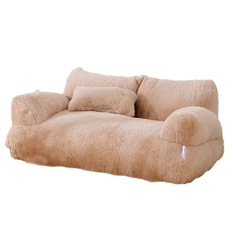 Lit pour chien-brun-canapé