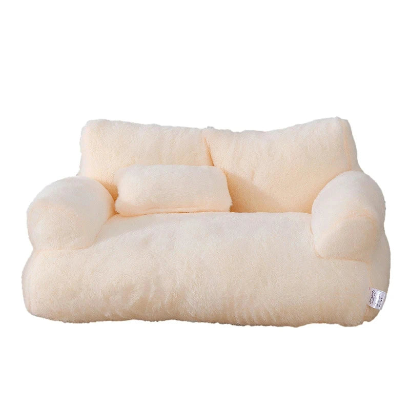 Lit pour chien-beige-canapé