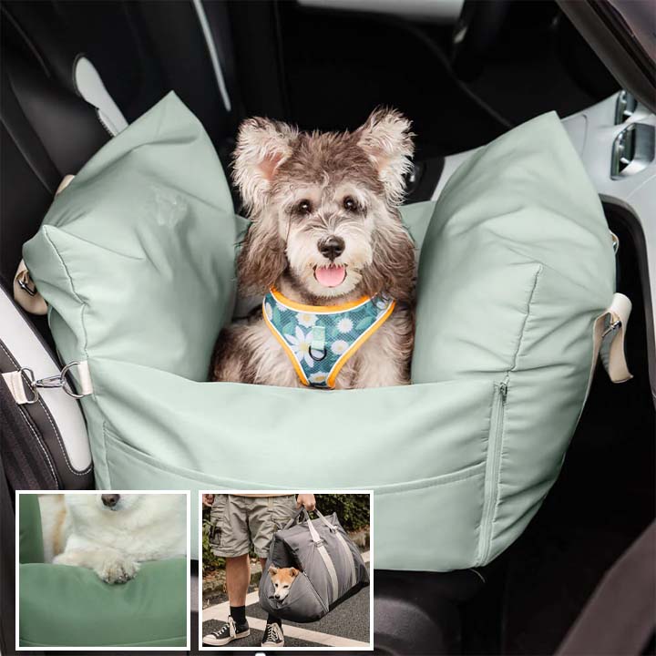 lit-pour-chien-vert-en-sac