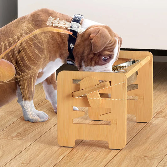 🐶Bols surélevés en bambou, la solution parfaite pour le confort de votre animal réglable représentent une innovation dans l'alimentation de nos fidèles compagnons. 
