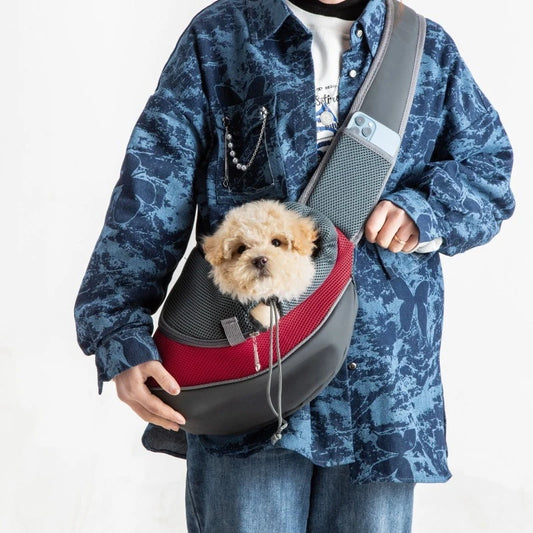 🐕Le Sac à dos en bandoulière : confort et sécurité pour vos sorties, la solution pour transporter en toute sérénité. Conçu spécialement pour les petits chiens. 